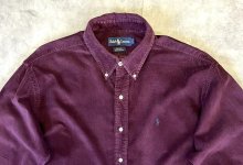 他の写真1: 90'S RALPH LAUREN "BLAKE" コーデュロイ 長袖 BDシャツ ボルドー (VINTAGE)