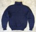 画像3: 90'S RALPH LAUREN "HAND KNIT" タートルネック フィッシャーマンセーター ネイビー (VINTAGE)  (3)