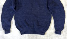 他の写真2: 90'S RALPH LAUREN "HAND KNIT" タートルネック フィッシャーマンセーター ネイビー (VINTAGE) 