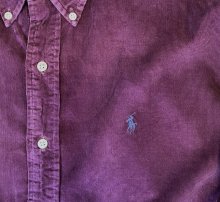 他の写真2: 90'S RALPH LAUREN "BLAKE" コーデュロイ 長袖 BDシャツ ボルドー (VINTAGE)