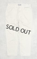 90'S RALPH LAUREN L字型ポケット チノパンツ ライトベージュ (VINTAGE)