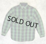 90'S RALPH LAUREN フランネル 長袖 ワークシャツ チェック柄 (VINTAGE)