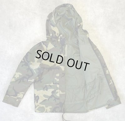 画像3: アメリカ軍 US ARMY ECWCS "GEN1後期モデル" GORE-TEX パーカー ウッドランドカモ S-SHORT (VINTAGE)