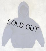 90'S RUSSELL ATHLETIC フルジップ スウェットパーカー ネイビー USA製 (VINTAGE)