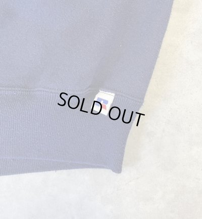 画像3: 90'S RUSSELL ATHLETIC 前Vガゼット付き クルーネック スウェットシャツ ネイビー USA製 (VINTAGE)