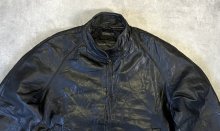 他の写真1: 90'S PERRY ELLIS PORTFOLIO ラムスキン 裏地キルティング レザージャケット ブラック (VINTAGE)