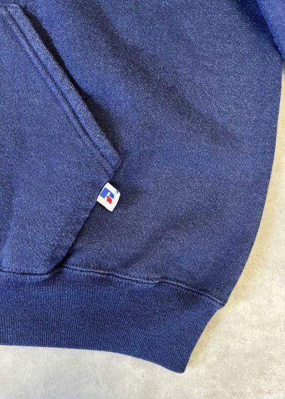 画像3: 90'S RUSSELL ATHLETIC プルオーバー スウェットパーカー ネイビー USA製 (VINTAGE)