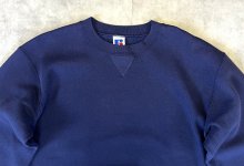 他の写真1: 90'S RUSSELL ATHLETIC 前Vガゼット付き クルーネック スウェットシャツ ネイビー USA製 (VINTAGE)