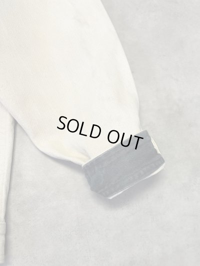 画像3: 80'S LL Bean バイカラー デニムジャケット ダークグリーン/ナチュラル USA製 (VINTAGE)