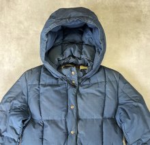 他の写真1: 80'S EDDIE BAUER 黒タグ フード付き ダウンジャケット ネイビー (VINTAGE)