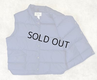 画像3: 80'S LL Bean グースダウン ダウンベスト ネイビー USA製 (VINTAGE)