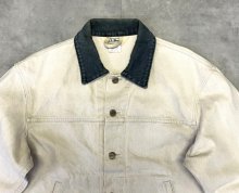 他の写真1: 80'S LL Bean バイカラー デニムジャケット ダークグリーン/ナチュラル USA製 (VINTAGE)