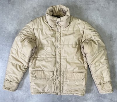 画像1: 80'S THE NORTH FACE 茶タグ 中綿入りジャケット ベージュ USA製 (VINTAGE)