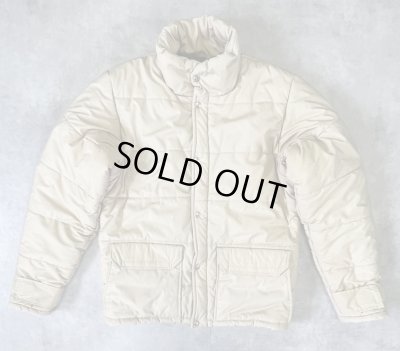 画像1: 80'S THE NORTH FACE 茶タグ 中綿入りジャケット ベージュ USA製 (VINTAGE)