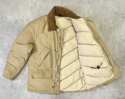 画像3: 70'S LL Bean "TMタグ" 襟コーデュロイ グースダウンジャケット タン USA製 (VINTAGE)