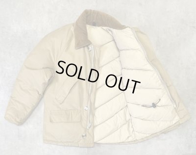 画像3: 70'S LL Bean "TMタグ" 襟コーデュロイ グースダウンジャケット タン USA製 (VINTAGE)