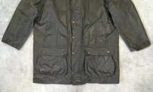 他の写真3: 90'S BARBOUR 3クレスト "NORTHUMBRIA" 旧タグ 裏地ウール フード付き オイルドジャケット オリーブ イングランド製 (VINTAGE)
