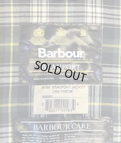 画像2: 90'S BARBOUR 3クレスト "BEAUFORT" 旧タグ オイルドジャケット オリーブ イングランド製 (VINTAGE)