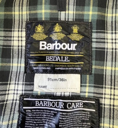 画像2: 90'S BARBOUR 3クレスト "4POCKET BEDALE"  旧タグ オイルドジャケット オリーブ イングランド製 (VINTAGE)