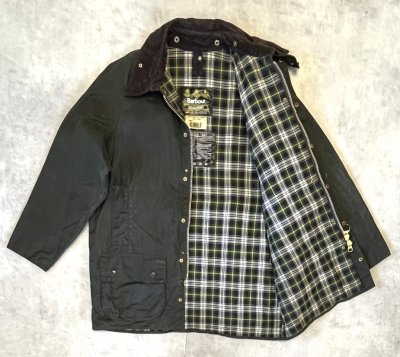 画像3: 90'S BARBOUR 3クレスト "BEAUFORT" 旧タグ オイルドジャケット オリーブ イングランド製 (VINTAGE)