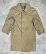 80'S BURBERRYS 裏地チェック バルマカーンコート ベージュ イングランド製 (VINTAGE)