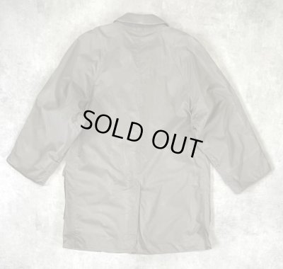 画像7: 80'S BURBERRYS コットン/ウール 裏地チェック バルマカーンコート カーキ/ネイビー イングランド製 (VINTAGE)