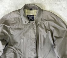 他の写真1: 80'S BURBERRYS コットン/ウール 裏地チェック バルマカーンコート カーキ/ネイビー イングランド製 (VINTAGE)