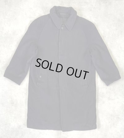 画像1: 90'S BURBERRYS ウール/カシミア バルマカーンコート ネイビー イングランド製 (VINTAGE)