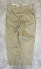 60'S アメリカ軍 US ARMY コットン100% チノパンツ PRENTICE製ブラスジップ (VINTAGE)
