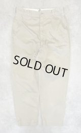 60'S アメリカ軍 US ARMY コットン100% チノパンツ PRENTICE製ブラスジップ (VINTAGE)