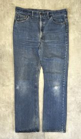 70'S LEVIS 517 "66前期" ボタン裏2 デニム インディゴ 42TALONジップ W38L34 USA製 (VINTAGE)