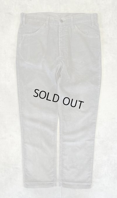 画像1: 80'S LEVIS 519 コーデュロイ グレー 42TALONジップ USA製 W36L30 (VINTAGE)