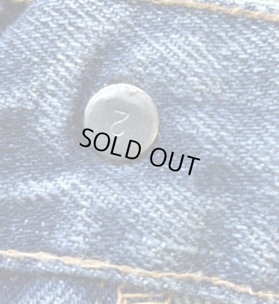 画像2: 70'S LEVIS 517 "66前期" ボタン裏2 デニム インディゴ 42TALONジップ W38L34 USA製 (VINTAGE)