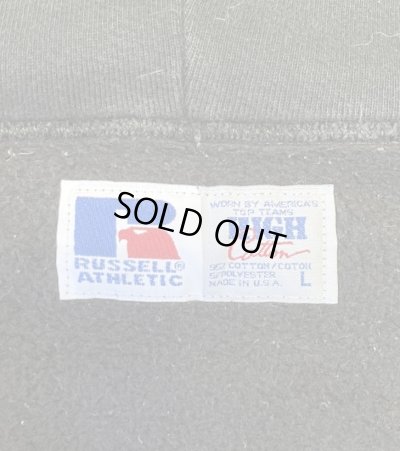 画像2: 90'S RUSSELL ATHLETIC "HIGH COTTON" フルジップ スウェットパーカー ブラック USA製 (VINTAGE)