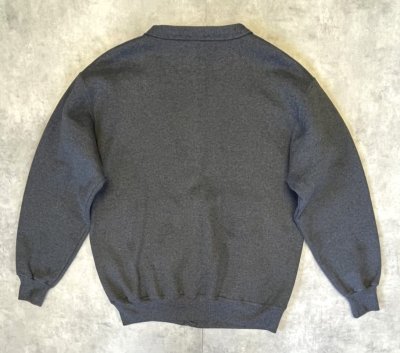画像4: 90'S RUSSELL ATHLETIC スウェット カーディガン チャコール USA製 (VINTAGE)