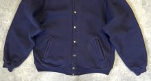 他の写真3: 90'S RUSSELL ATHLETIC "PRO COTTON" 裏地ナイロン スナップボタン スウェットジャケット ネイビー USA製 (VINTAGE)