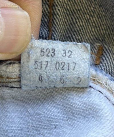 画像3: 70'S LEVIS 517 "66前期" ボタン裏2 デニム インディゴ 42TALONジップ W38L34 USA製 (VINTAGE)
