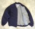 画像3: 90'S RUSSELL ATHLETIC "PRO COTTON" 裏地ナイロン スナップボタン スウェットジャケット ネイビー USA製 (VINTAGE) (3)