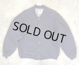 90'S RUSSELL ATHLETIC "PRO COTTON" 裏地ナイロン スナップボタン スウェットジャケット ネイビー USA製 (VINTAGE)