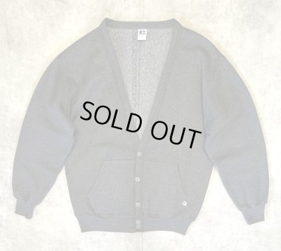 画像1: 90'S RUSSELL ATHLETIC スウェット カーディガン チャコール USA製 (VINTAGE)