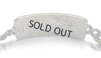 画像3: 40'S アメリカ軍 US ARMY AIR FORCE パイロットウイング スターリングシルバー ミリタリー IDプレート チェーンブレスレット シルバー (VINTAGE)