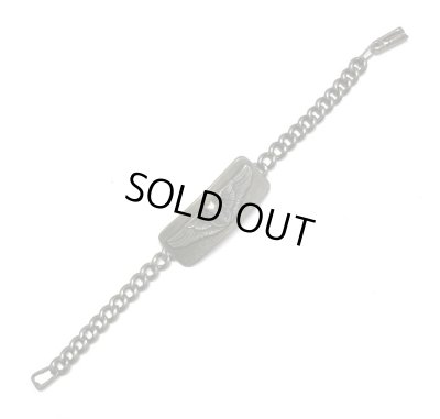 画像4: 40'S アメリカ軍 US ARMY AIR FORCE パイロットウイング スターリングシルバー ミリタリー IDプレート チェーンブレスレット シルバー (VINTAGE)