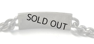 画像3: 40〜50'S アメリカ軍 US ARMY スターリングシルバー ミリタリー IDプレート チェーンブレスレット シルバー (VINTAGE)