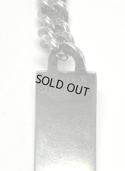 画像4: 60'S アメリカ軍 スターリングシルバー ミリタリー IDプレート チェーンブレスレット シルバー (VINTAGE)