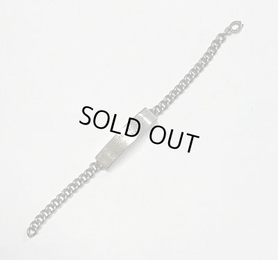 画像5: 60'S アメリカ軍 スターリングシルバー ミリタリー IDプレート チェーンブレスレット シルバー (VINTAGE)