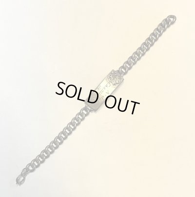 画像4: 40〜50'S アメリカ軍 US ARMY スターリングシルバー ミリタリー IDプレート チェーンブレスレット シルバー (VINTAGE)