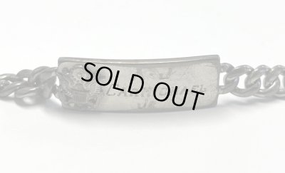 画像2: 40〜50'S アメリカ軍 US ARMY スターリングシルバー ミリタリー IDプレート チェーンブレスレット シルバー (VINTAGE)