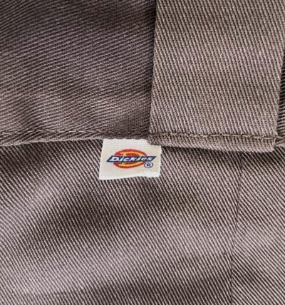 画像2: 70'S DICKIES 874 チビタグ ワークパンツ ブラウン W38L36 JEANSアルミジップ USA製 (VINTAGE)