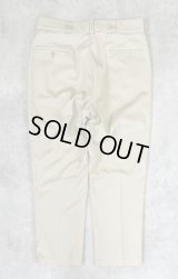 80'S DICKIES 874 チビタグ ワークパンツ ベージュ 42TALONジップ W38L30 USA製 (VINTAGE)