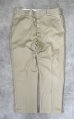 画像3: 80'S DICKIES 874 チビタグ ワークパンツ ベージュ 42TALONジップ W38L30 USA製 (VINTAGE) (3)